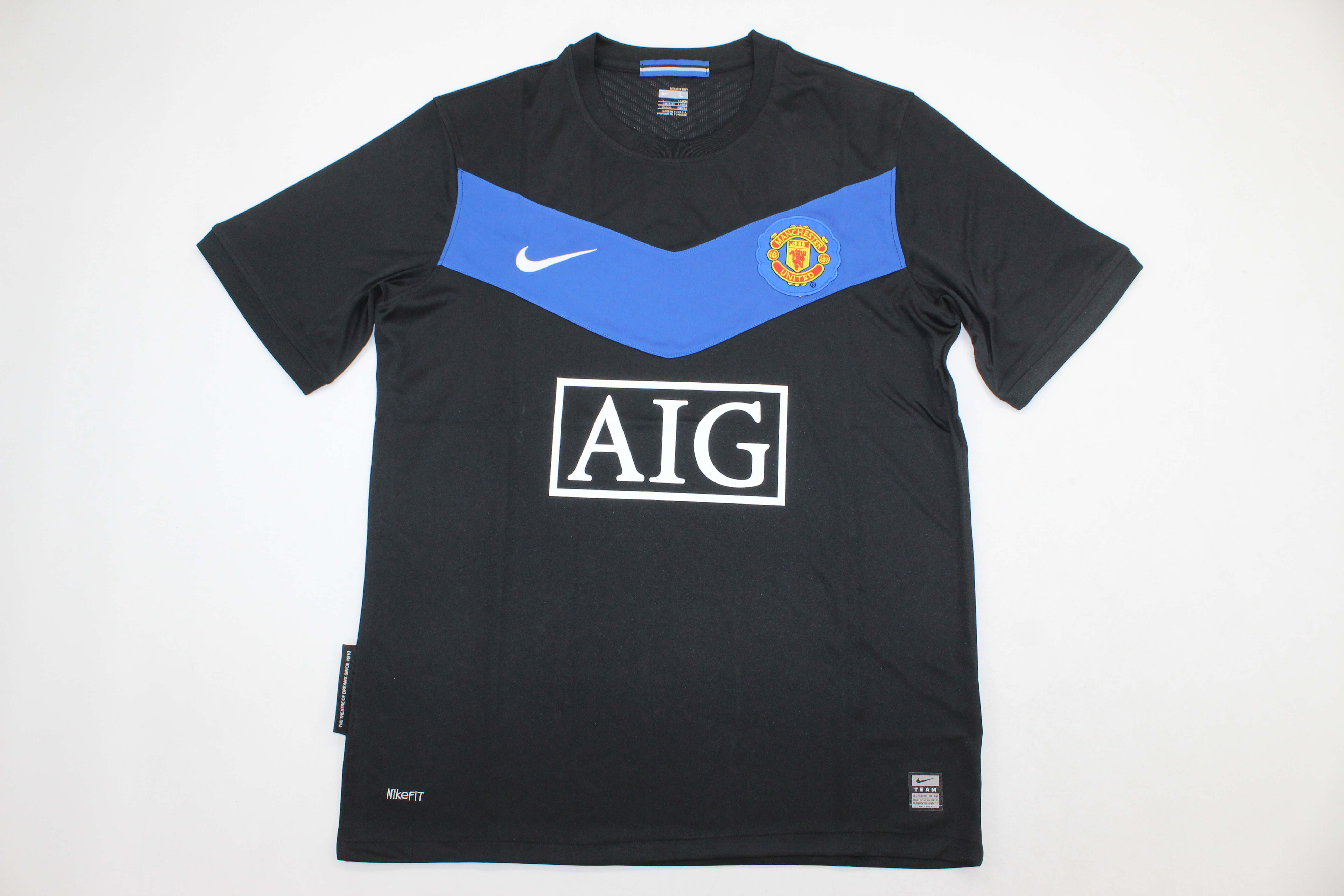 AAA Quality Manchester Utd 09/10 Away Black Soccer Jersey